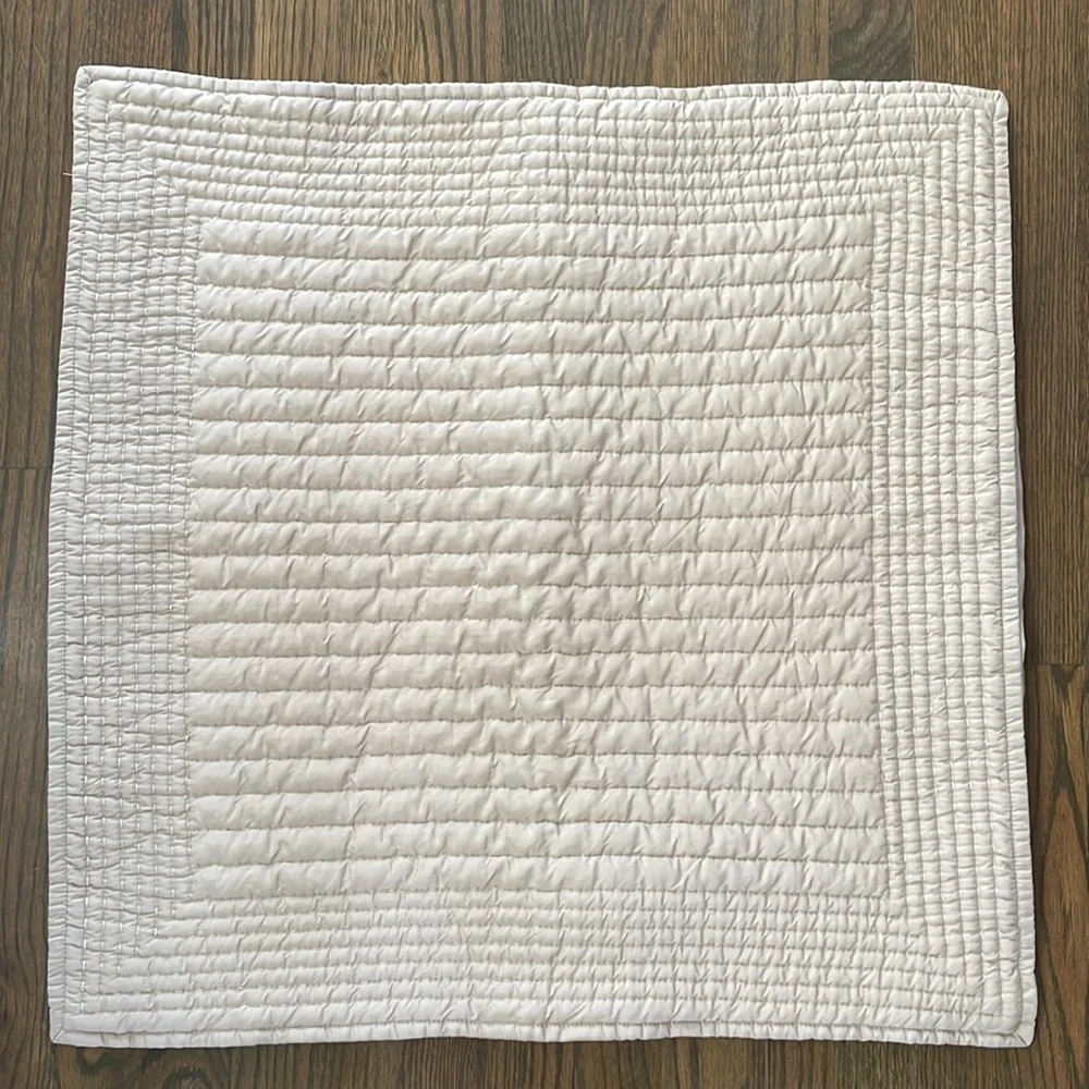 West Elm Silky TENCEL Pick Stitch Shams in sand set of 3